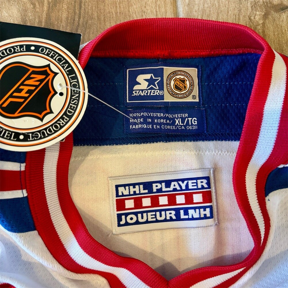 Starter New York Rangers Wayne Gretzky #99 Semi ProHockey Jersey White Men's XL - Picture 9 of 11